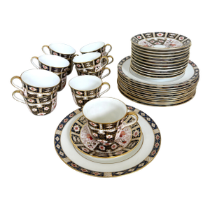 Curated Royal Crown Derby Mix-and-Match Tea Service for 12 - 36 pcs