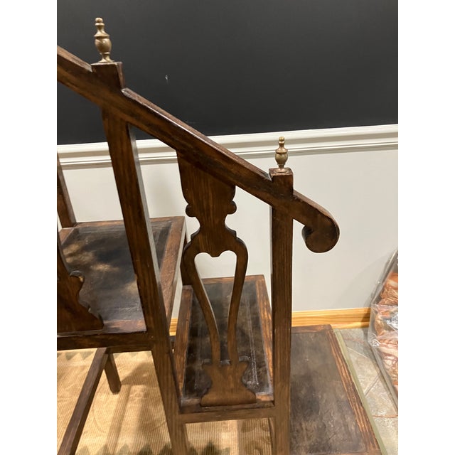 Traditional Late 19th Century Regency Style Library Steps For Sale - Image 3 of 7