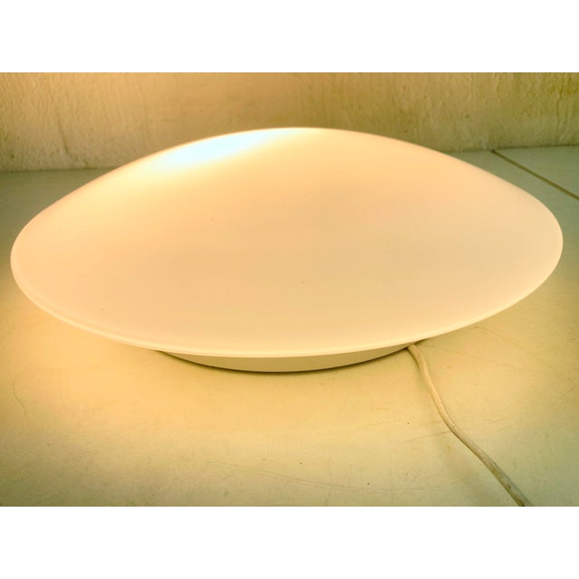 Mid-Century Modern UFO Disc-Shaped Ceiling Lamp by Glashütte Limburg, 1980s For Sale - Image 3 of 9