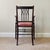 Antique English Edwardian Mahogany Desk Armchair in Velvet, 1890s For Sale - Image 10 of 17