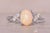The Greater Sudbury: Natural Opal and Diamond Ring in White Gold For Sale - Image 4 of 11