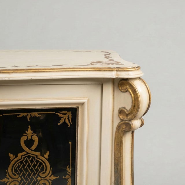 Rococo Style Sideboard with Eglomisé Doors For Sale - Image 13 of 18
