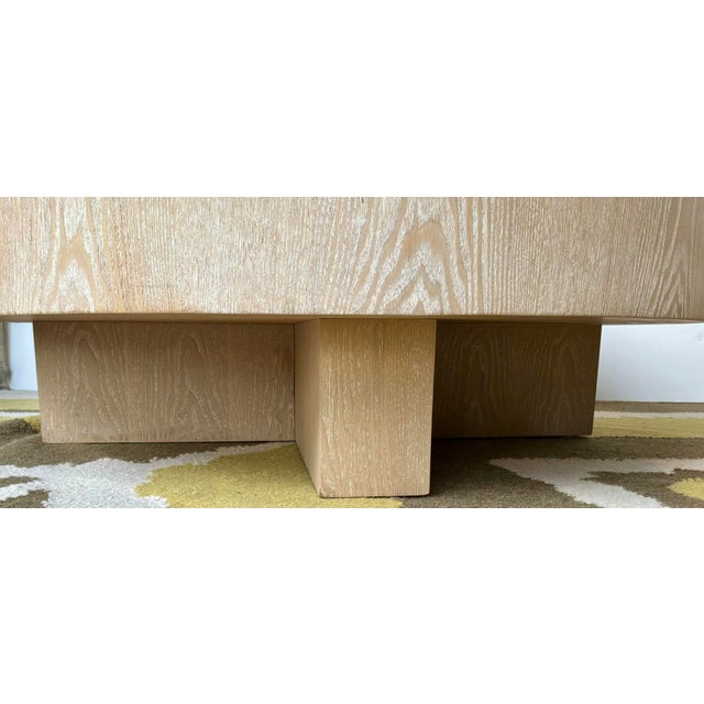 Worlds Away Worlds Away Modern Cerused Oak Oslo Coffee Table For Sale - Image 4 of 4