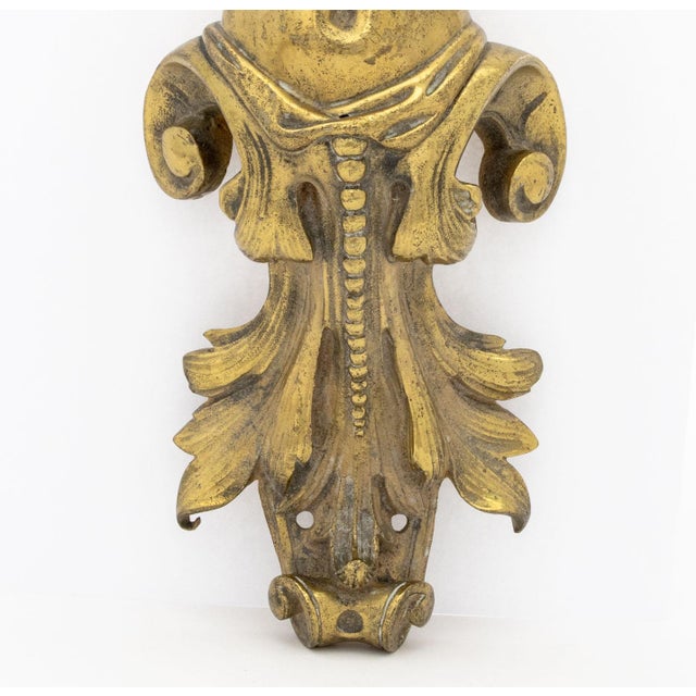 Rococo Style Gilt Bronze Architectural Mounts, 2 For Sale - Image 4 of 12