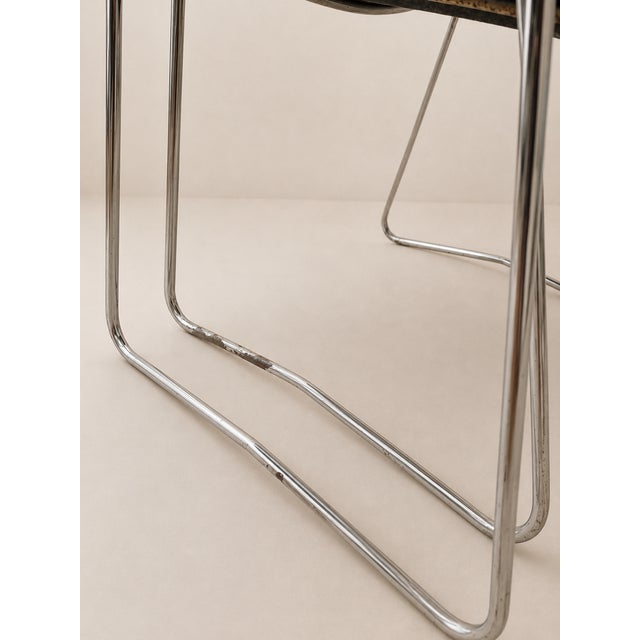 Vintage Space Age Chairs in Chrome, 1980s, Set of 2 For Sale - Image 4 of 7