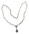Early 20th Century Edwardian Platinum and 14k White Gold Sapphire Necklace For Sale