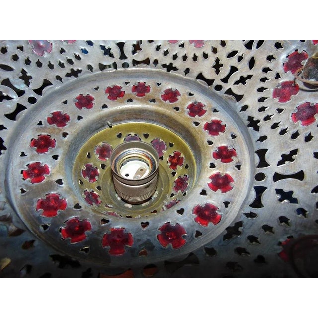 Goldenrod Vintage Brass Lantern Lamp, 1970s For Sale - Image 8 of 10