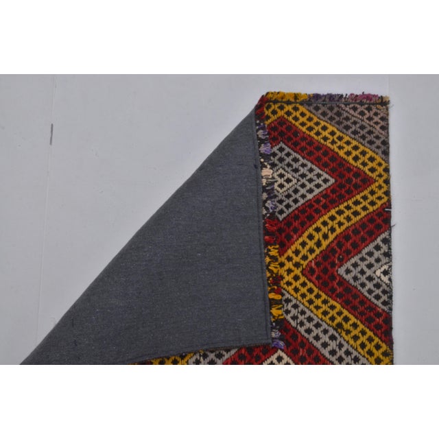 Turkish Vintage Small Decorative Rug For Sale - Image 3 of 7