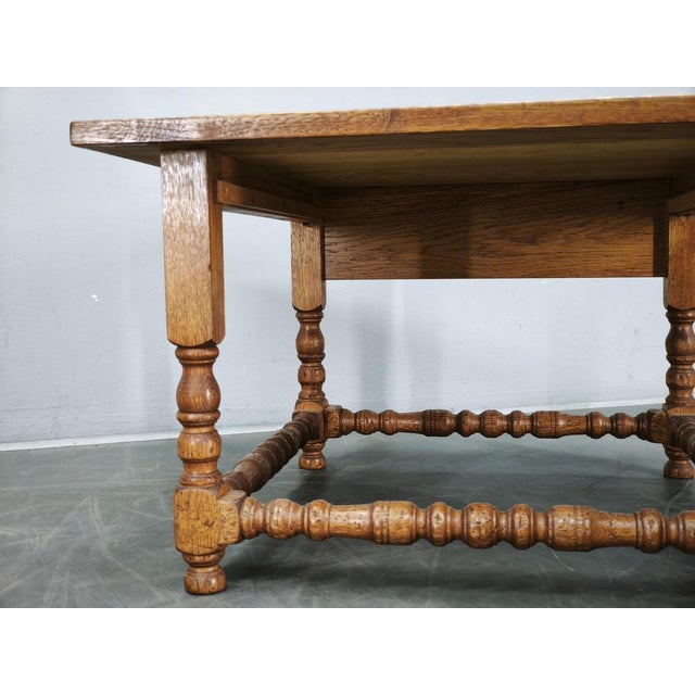 Gold Large European Oak Nightstands, 1980s, Set of 2 For Sale - Image 8 of 18