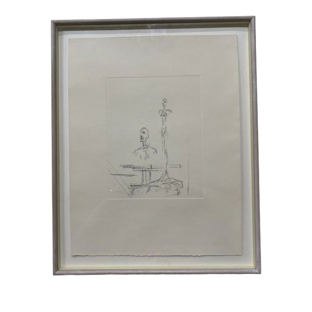 1960s “The Search” Collector's Guild Ltd. Etching After Alberto Giacometti, Framed For Sale