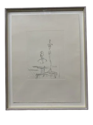 1960s “The Search” Collector's Guild Ltd. Etching After Alberto Giacometti, Framed