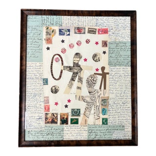 Contemporary Original Wayne Cunningham Abstract Collage For Sale