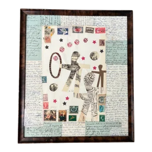 Contemporary Original Wayne Cunningham Abstract Collage