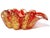 Glass Vintage Murano Barovier Toso Bright Red Gold Flecks Control Bubbles Italian Art Glass Ashtray Bowl For Sale - Image 7 of 9