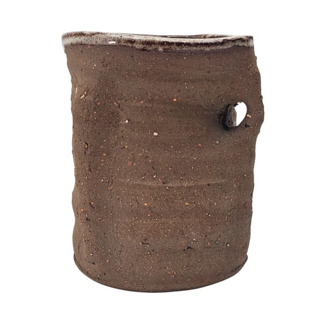Joseph Hysong California Studio Stoneware Vessel, Mid-Century Modern 6" For Sale In San Francisco - Image 6 of 9