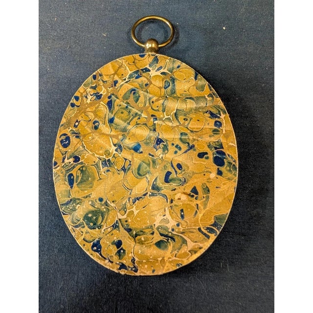 This vintage nineteenth century miniature water color painting depicts an Austrian lady in a period costume. The oval...