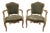 Louis XV Style Cabriolet Chairs in Patinated Beechwood, Set of 2 For Sale