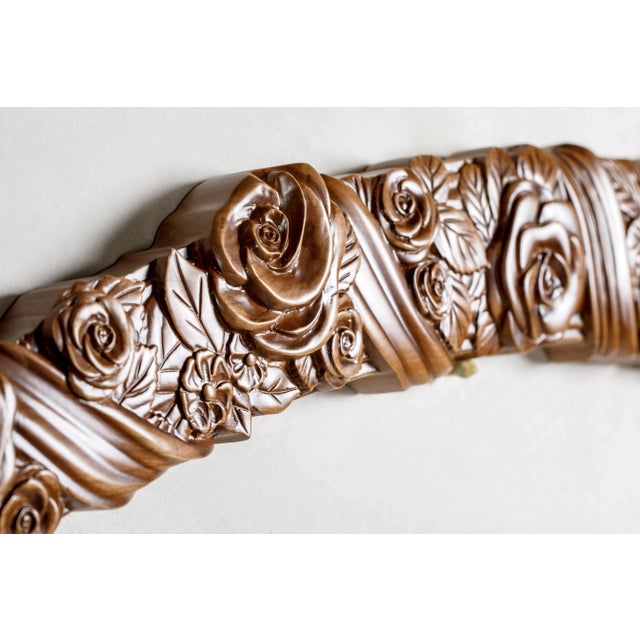 American Delano II Cherry Wood Mirror For Sale - Image 3 of 7