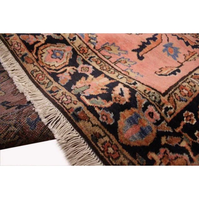 Antique Middle Eastern Hand-Knotted Sarough Rug For Sale - Image 9 of 10