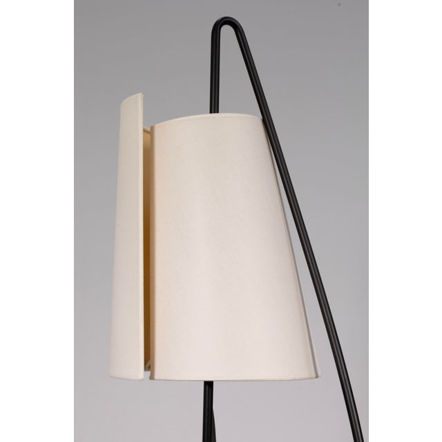 Metal Pair of Adjustable Italiana Luce Black Rod Table Lamps For Sale - Image 7 of 9