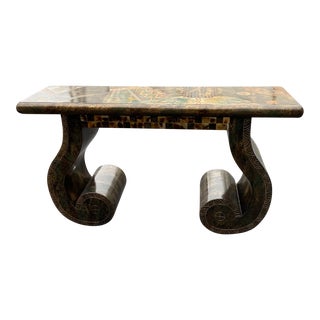 Lacquered 90s Inspired Console For Sale