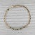 2010s 1.04ctw Emerald Diamond v Chain Bracelet 7" 14k Yellow Gold For Sale - Image 5 of 5