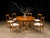 1950s Set of Six Sculptural Dining Chairs in Caviuna & Bouclé by Giuseppe Scapinelli, Brazil, 1950s For Sale - Image 5 of 16