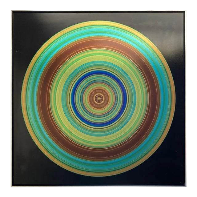 2010s Aluminum Op Art Print on Aluminum by Michael Piquette For Sale