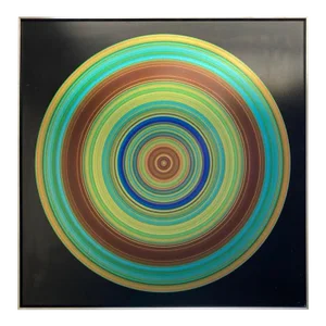 2010s Aluminum Op Art Print on Aluminum by Michael Piquette