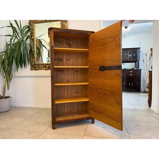 Antique Biedermeier Walnut Cabinet For Sale - Image 9 of 13