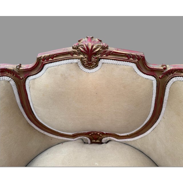 Set of 3 Matching Vintage French or Italian Style Petite Bergere Chairs For Sale - Image 11 of 12