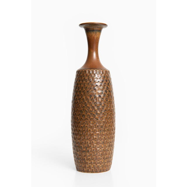 Gustavsberg Ceramic Vase by Stig Lindberg for Gustavsberg, 1960s For Sale - Image 4 of 6