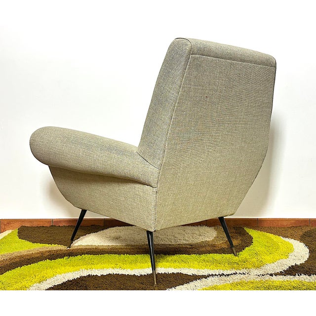 Wood Vintage Lounge Chair by Gigi Radice, Italy, 1950s For Sale - Image 7 of 12