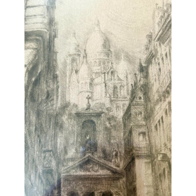 Illustration Sacre-Coeur Paris Print For Sale - Image 3 of 12