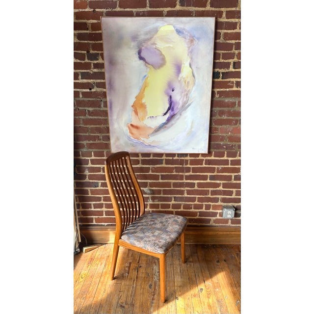 Large Abstract on Canvas by Edith A. Smith (Virginia) For Sale - Image 9 of 9