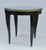 Wood C. 1980's Donghia "Essence" Collection Round Side/End Table Satin Black Lacquer Finish With Brushed Brass Details For Sale - Image 7 of 18