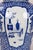Early 20th Century Vintage Blue White Temple Jar For Sale - Image 9 of 13