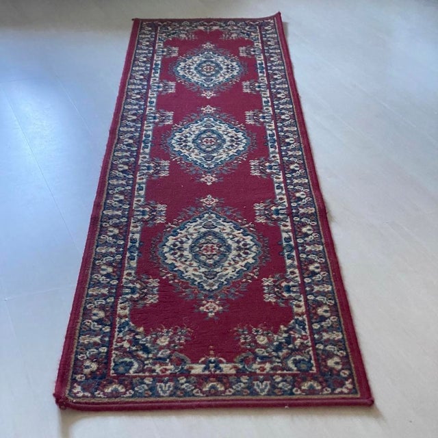 Middle Eastern Rug, 1950s For Sale - Image 9 of 9