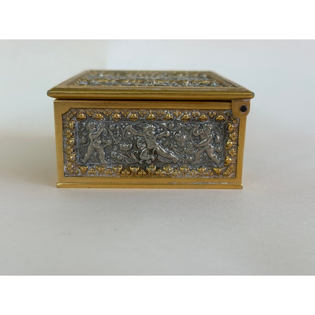 Antique Erhard & Sohne trinket box. Founded by Carl Gottleib Erhard & his 2 sons in 1844, E&S produced stylized giltware...