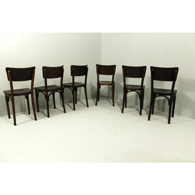 Pub Chairs from Thonet, 1930s, Set of 6 For Sale - Image 10 of 18