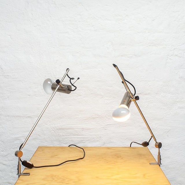 The table clamp can be opened up to 5.5cm. I have official proof of authenticity such as vintage catalogs, designer...