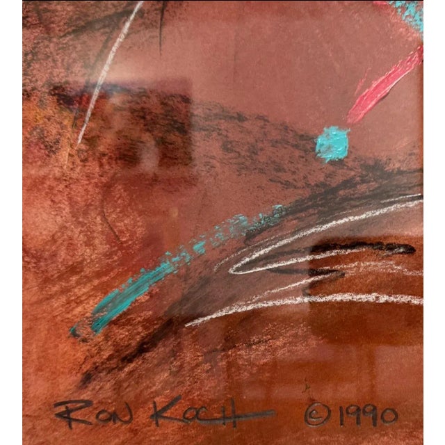 Colorful Abstract Angles and Triangles Painting For Sale - Image 6 of 7