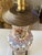 Vintage Bombay Company Hand-Painted Floral Ceramic Table Lamp, Ornate Chinoiserie Style, Antique Brass Base For Sale - Image 12 of 12