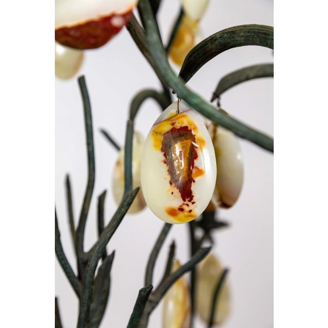 Late 20th Century Giant Forest Green Branch Chandelier With Onyx Crystals by Luciano Tempo For Sale - Image 12 of 12