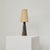Vintage Table Lamp in Dark and White Alabaster, 1980s For Sale - Image 12 of 13