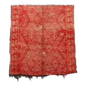 Moroccan Handknotted Rug - 6'2" X 6'8" Ft