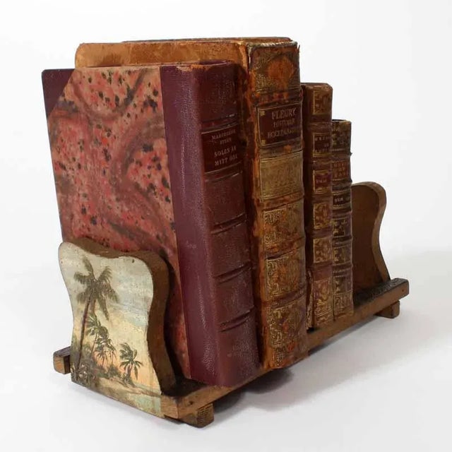 Wood Florida Coconut Palm Tree Book Holder For Sale - Image 7 of 7
