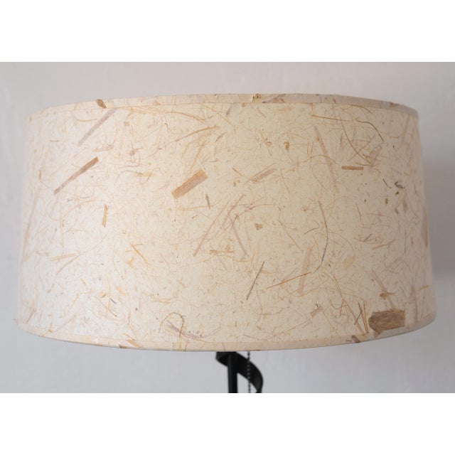 1950s Space Age Black Metal Spiral Cone Table Lamp For Sale - Image 12 of 16