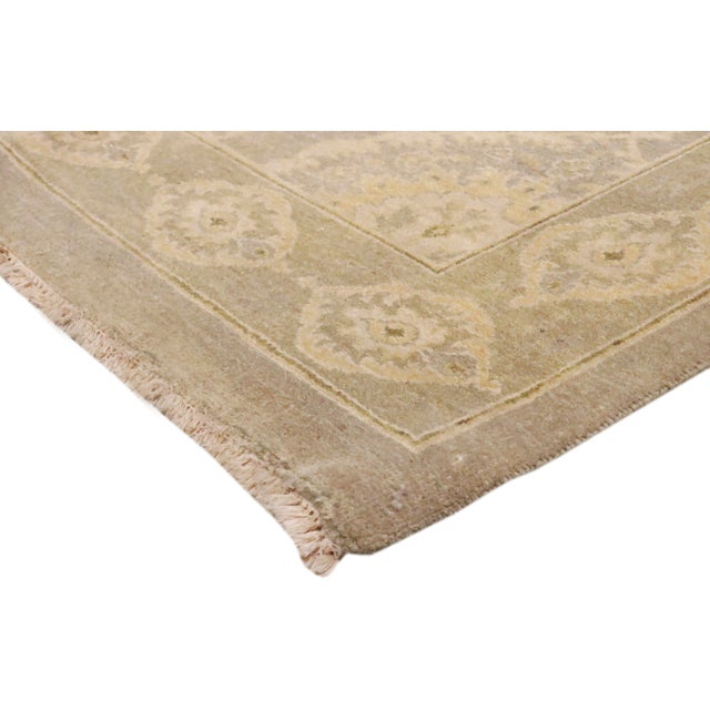 Ottoman Lamb's Wool S. Green Area Rug- 8' 1" X 9'11" For Sale - Image 4 of 6