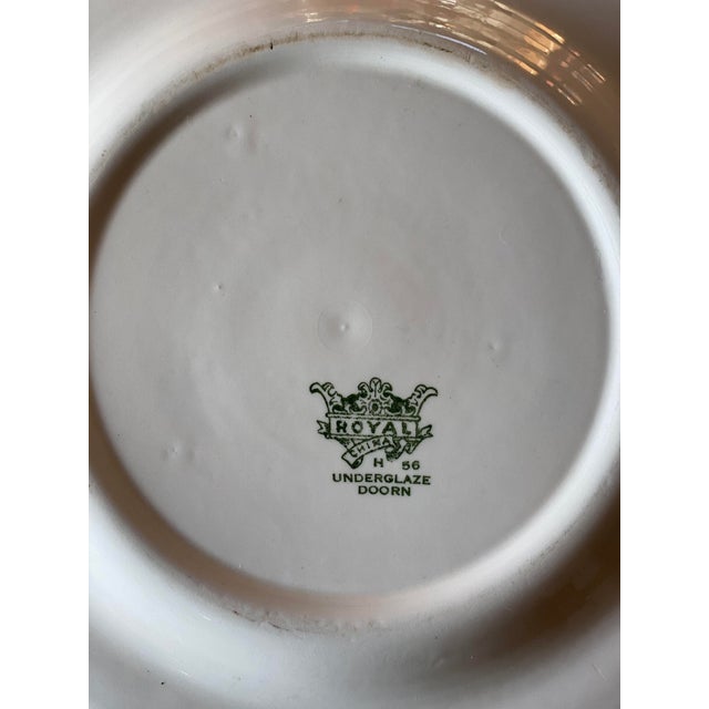 1950s Royal China Doorn Blue Onion Dinner Plate For Sale In Portland, OR - Image 6 of 7